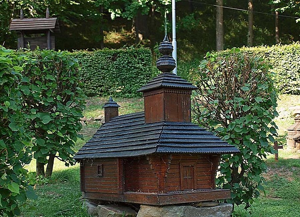 drevená cerkva sv. Bohorodičky - Príslop - model