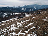 pohľad z Jelenieho vrchu na rozhranie Slovenského krasu a Volovských vrchov