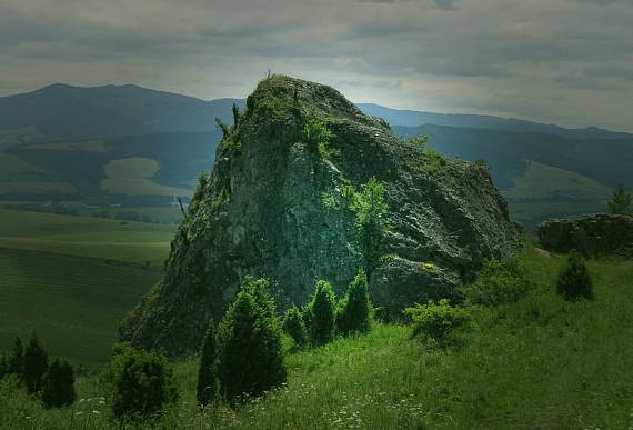 kus peknej skaly nad Starou  Lubovńou