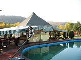 koliba s bazénom pri hoteli Hrabina