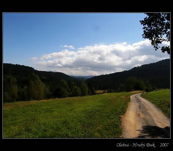 pohľad na Hory Olešnej