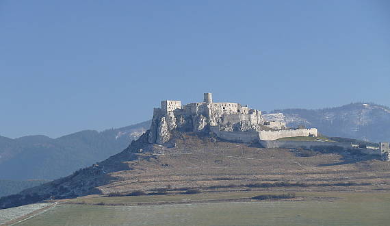 spišský hrad a pohorie Branisko