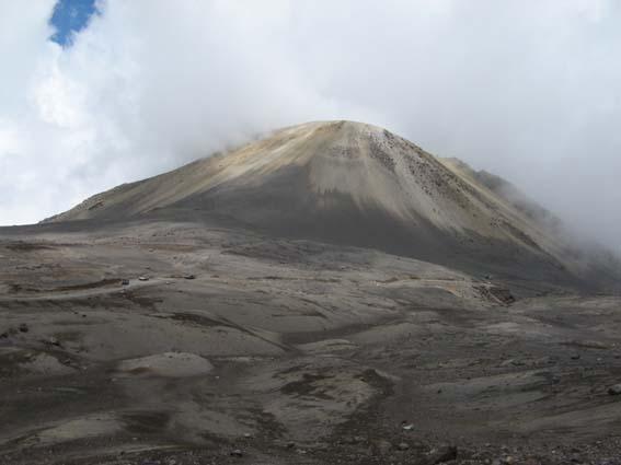 kráter sopky Nevado del Ruiz Natura