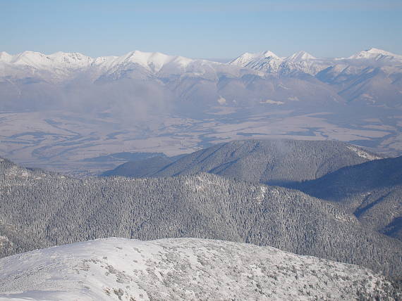 vysoké Tatry z Ďumbiera