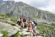 odbočka na Vyšné Hágy 1884 m.n.m.