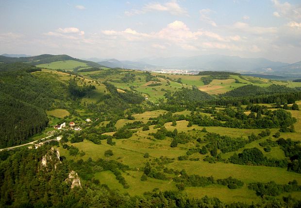 pohľad z Hričovského hradu