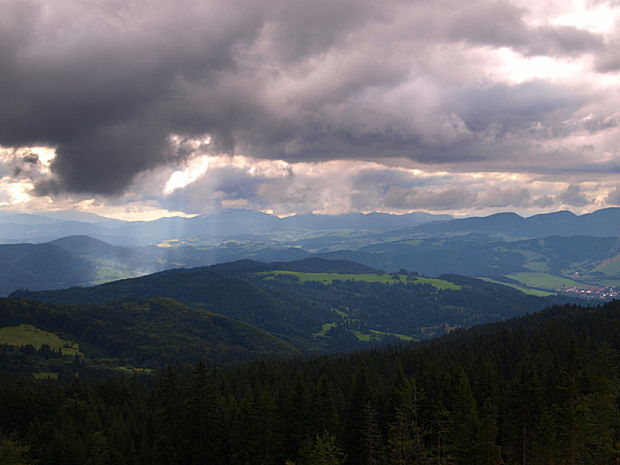 pohľad do údolia