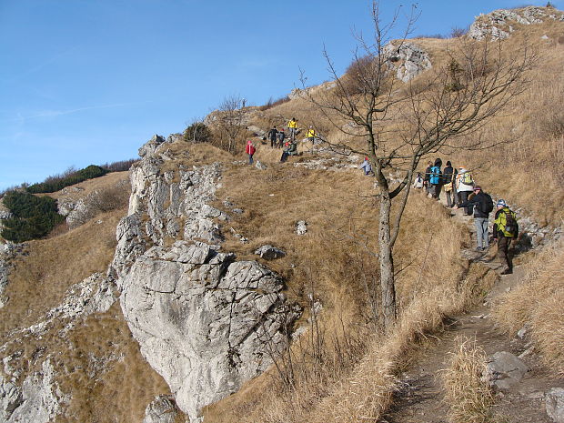 tesne pod vrcholom Kľaku (1352 m.n.m)už bolo slnečno.