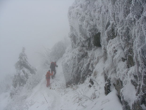 stále nahor-už len pár metrov a sme na Kľaku(1352 m.n.m)