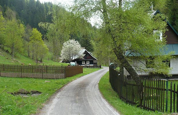 jarná príroda v osade Rybô