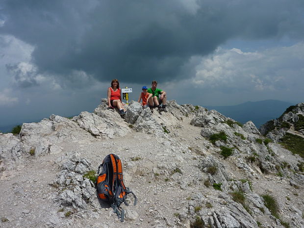 Veľký Rozsutec na vrchole s Rumburakom