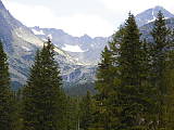 v pozadí Vodopád skok Vysoké Tatry