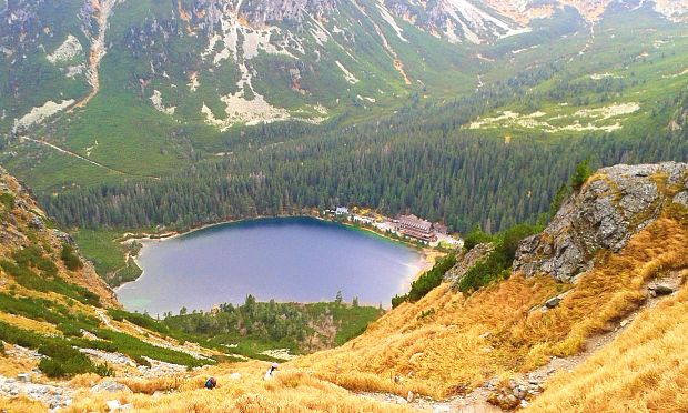 Popradské pleso pohľad z Ostrvy