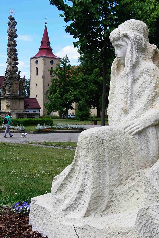 socha řeky Jizery v Bakově nad Jizerou