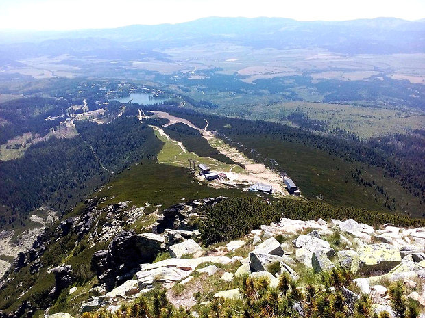 Výhľad z Chaty pod Soliskom (1840 m.n.m)