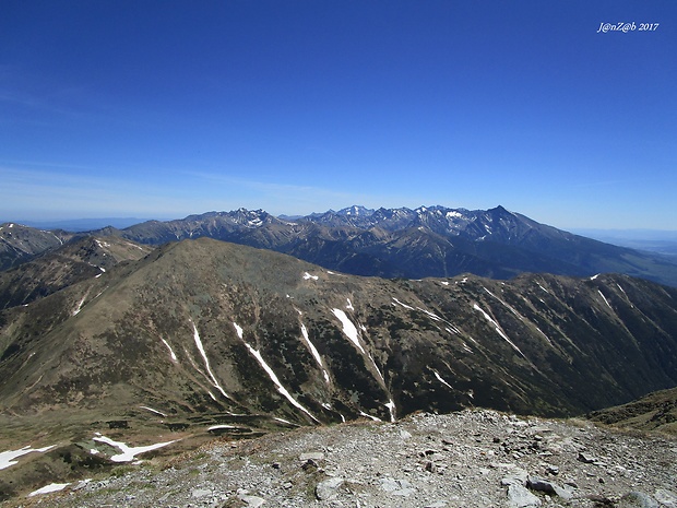 pohľad z Bystrej na Vysoké Tatry