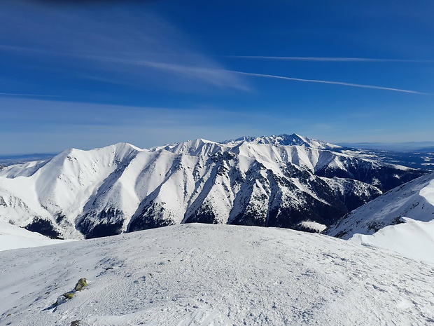 Západné a Vysoké Tatry z Baranca