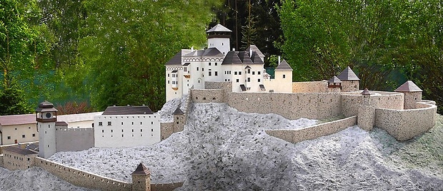 Trenčiansky hrad - model Park miniatúr