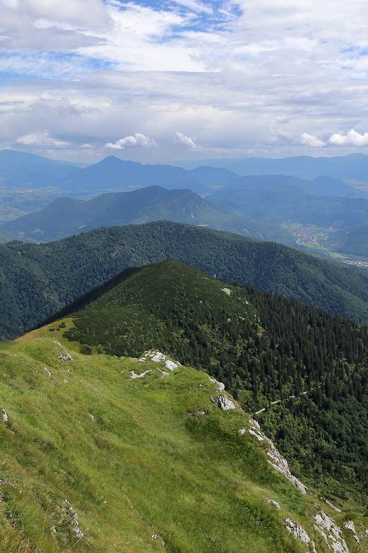 Úplaz, Suchý vrch, Šíp a Veľký Choč