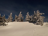 snehová krása a záveje pod Minčolom 1364 m.n.m.