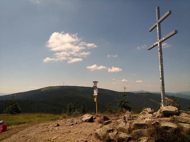 Krížava 1457 m.n.m. z vrchu Minčol 1364 m.n.m.