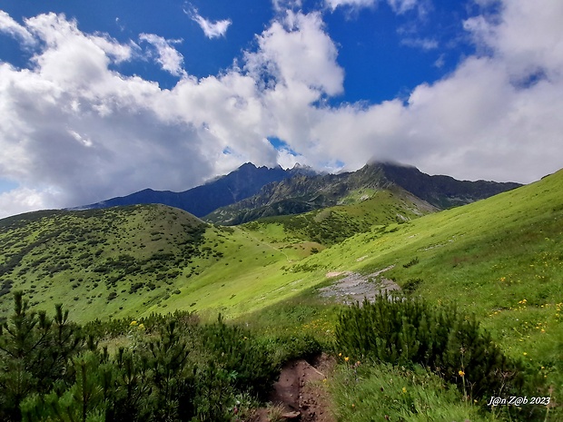 Vysoké Tatry z výstupu do Vyšného Kopského sedla