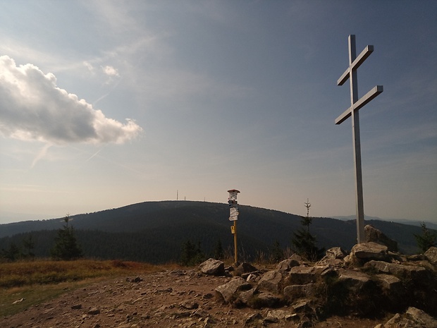 Krížava 1457 m.n.m. z vrchu Minčol 1364 m.n.m.