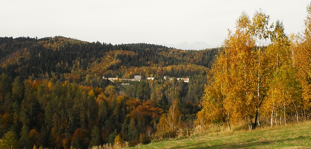 Jesenný pohľad zo samoty Závistlivec