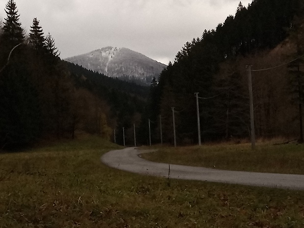 vrch Hnilická Kýčera 1218 m.n.m. z Porubskej doliny.