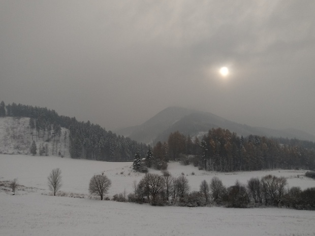 pravá Mikulášska zimička pod vrchom Čipčie 920 m.n.m....