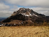 vrch Veľký Rozsutec 1610 m.n.m. z vrchu Osnica 1363 m.n.m.