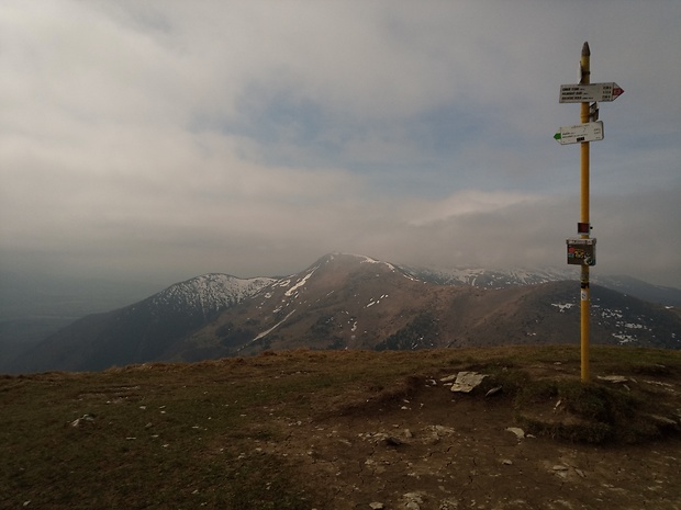 vrchol Stoh 1607 m.n.n. a Steny