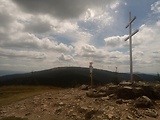  Krížava 1457 m.n.m. z vrchu Minčol 1364 m.n.m.