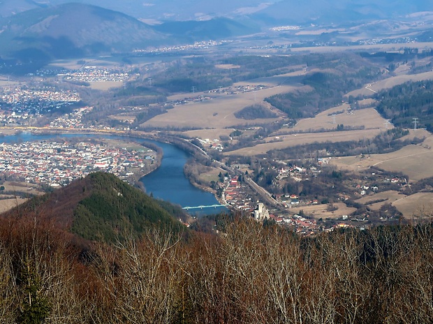 hrad Strečno z Polomu.